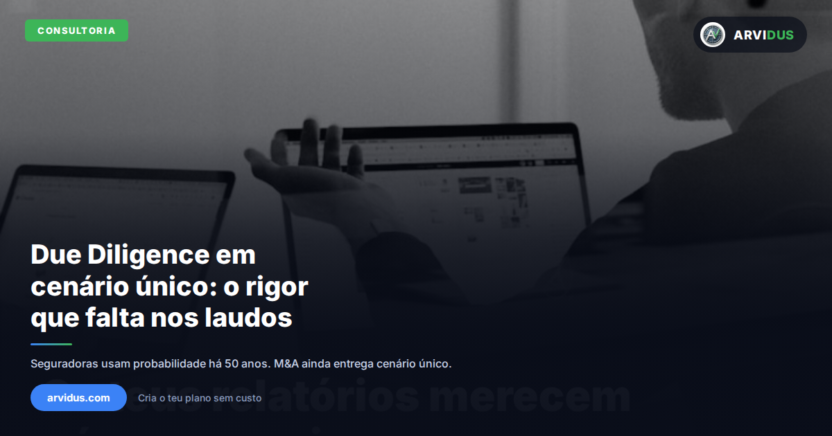 Capa do artigo: Due Diligence em cenário único: por que laudos profissionais