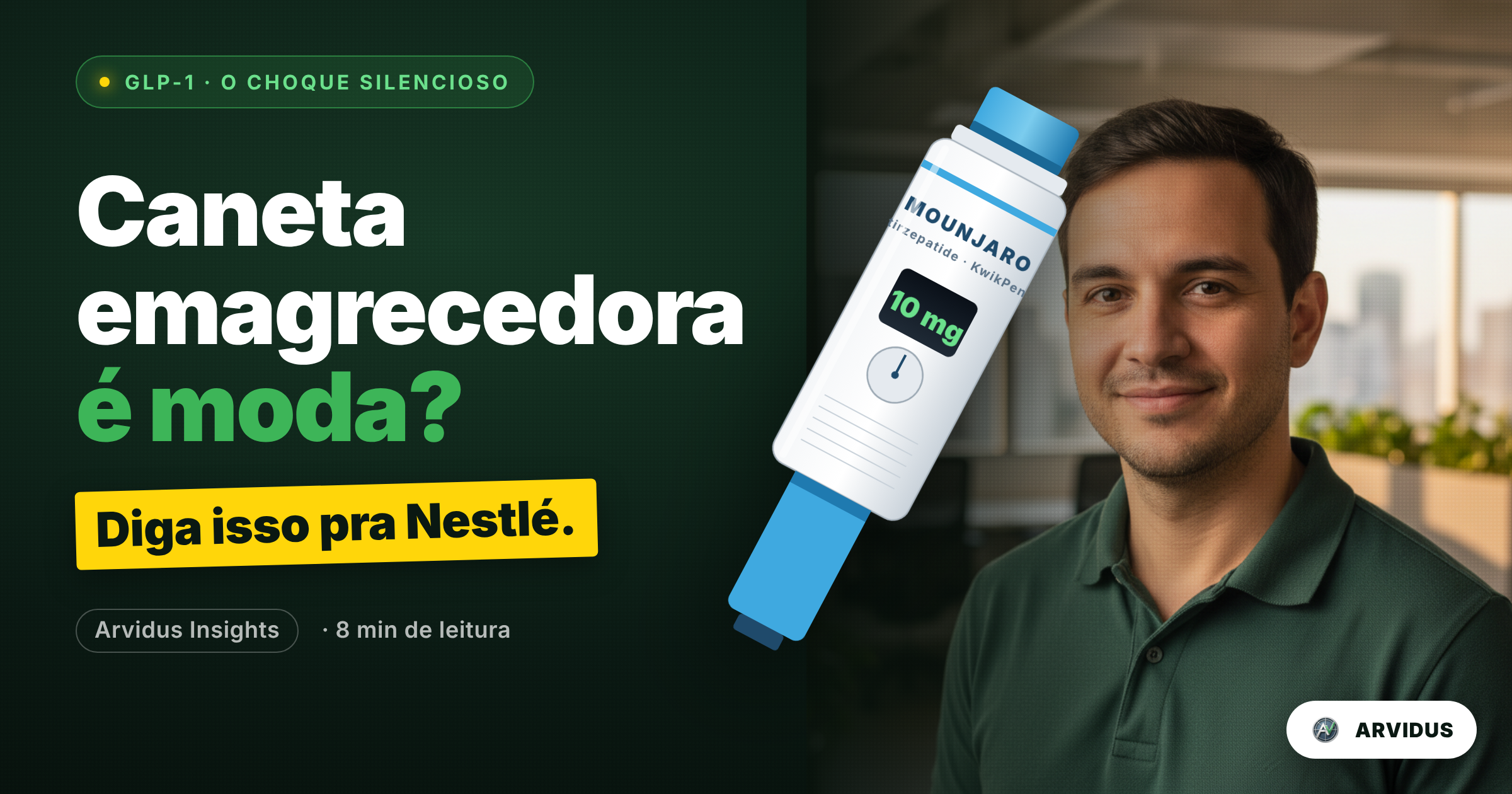 GLP-1 e a recessão silenciosa no consumo: como caneta emagrecedora muda hábitos de compra no seu mercado